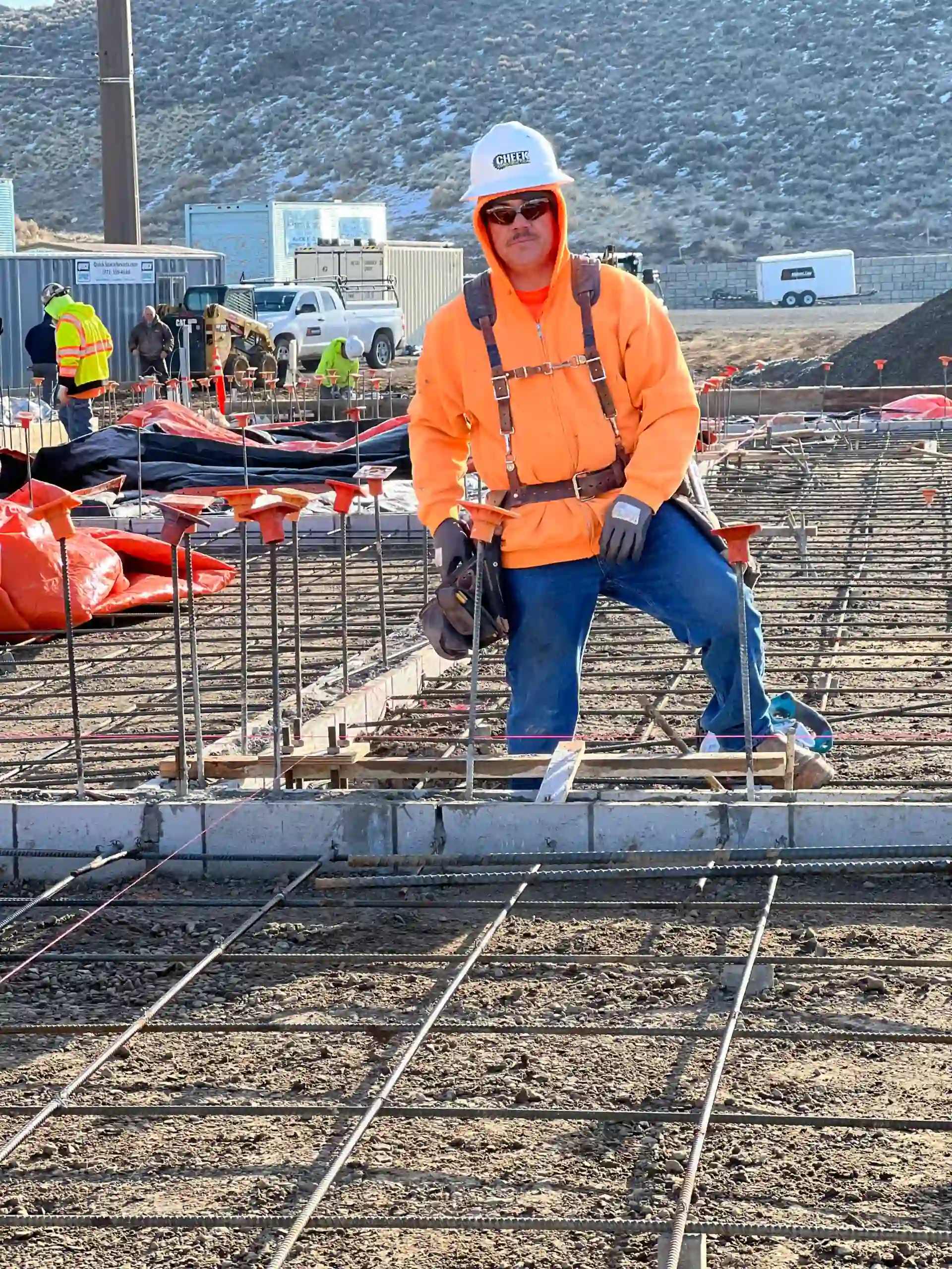 concrete construction work